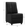 Armchair Landon  Black PU, 51x66x93 cm.