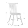 Wooden chair Lucien in Antique-White  48x54x86 cm