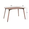 Dining Table  legs BEECH, natural color mdf, 160x90x74,5 cm