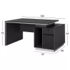 Professional Office with Right closet Rosewood  180x80x76cm