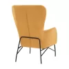 DANIA Armchair, Velvet Gold, metal black leg  67x80x102 cm.