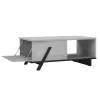 LIVING ROOM TABLE OTTO  GREY AND BLACK 110x60x33 cm.