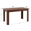 KITCHEN TABLE KELVIN, WALNUT, ΗΜ2429.04, 140x80x77H cm.