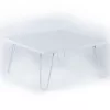 COFFEE TABLE SILLIA  WHITE 60x60x29Y cm.