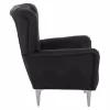 bergere, black, Chesterfield-style, 87x88x100