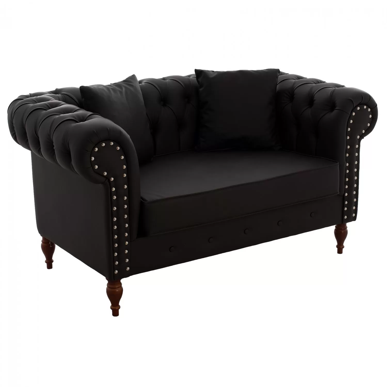 ΚΑΝΑΠΕΣ 2ΘΕΣΙΟΣ Τ. CHESTERFIELD CIELLE ΣΕ ΧΡΩΜΑ ΚΑΦΕ  152x85x80 εκ.