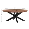 Dining Table Oval LEVINHO  Solid Mango Wood 210x100x78 cm.