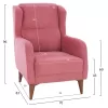 ARMCHAIR HAYES  DUSTY PINK velvet 70x83x96 cm.