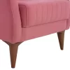 ARMCHAIR HAYES  DUSTY PINK velvet 70x83x96 cm.