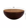 Decorative coffee table Bowl Round Φ90x40cm Rusty with acacia wood