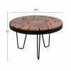 Coffee Table TIMOTHY  Solid ACACIA Φ73x45H