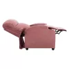 armchair relax, dusty pink velvet, recline mechanism, 80x95x103