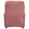 armchair relax, dusty pink velvet, recline mechanism, 80x95x103