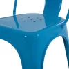 DINING CHAIR MELITA  METAL IN BLUE COLOR 43x50x82Hcm.