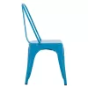 DINING CHAIR MELITA  METAL IN BLUE COLOR 43x50x82Hcm.