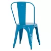 DINING CHAIR MELITA  METAL IN BLUE COLOR 43x50x82Hcm.