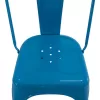 DINING CHAIR MELITA  METAL IN BLUE COLOR 43x50x82Hcm.