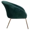 armchair JOYCE, cypress green velvet, metallic legs