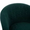 armchair JOYCE, cypress green velvet, metallic legs