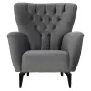 bergere, chesterfield-style, grey velvet, 87x88x100