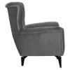 bergere, chesterfield-style, grey velvet, 87x88x100