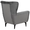 bergere, chesterfield-style, grey velvet, 87x88x100