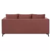 ΡONZA corner sofa, dusty pink, high leg, 2pcs, reversible, stain-resistant and water-repellent fabric