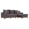 PORTOFINO corner sofa, grey, high leg