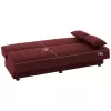 ANDRI  SOFA-BED, 3 SEATER, RED FABRIC