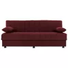 ANDRI  SOFA-BED, 3 SEATER, RED FABRIC