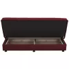 ANDRI  SOFA-BED, 3 SEATER, RED FABRIC