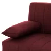 ANDRI  SOFA-BED, 3 SEATER, RED FABRIC