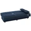 ANDRI  SOFA-BED, 3 SEATER, BLUE FABRIC