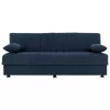 ANDRI  SOFA-BED, 3 SEATER, BLUE FABRIC