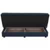 ANDRI  SOFA-BED, 3 SEATER, BLUE FABRIC