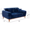 BENNINGTON, 2-SEATER SOFA-BED, BLUE