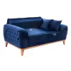 BENNINGTON, 2-SEATER SOFA-BED, BLUE