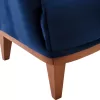 blue velvet armchair, 75x100x100cm