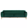 BENNINGTON 3-seater sofa-bed, cypress green velvet, 240x95x80