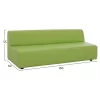 SOFA FOR KIDS  FOAM FILLINGS, PU LEATHER, LIME, 160x60x55