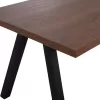 DINING TABLE ARTI  MDF TOP WALNUT VENEER METAL LEGS 180X90X75H