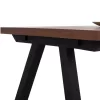 DINING TABLE ARTI  MDF TOP WALNUT VENEER METAL LEGS 180X90X75H