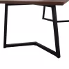 DINING TABLE JAY  MDF TOP WALNUT VENEER METAL LEGS 200x100x75H