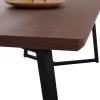 DINING TABLE JAY  MDF TOP WALNUT VENEER METAL LEGS 200x100x75H