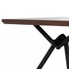 DINING TABLE MANDY  MDF TOP WITH WALNUT WOOD VENEER METAL LEGS 220x90x75H