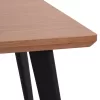 DINING TABLE VALEN  MDF TOP OAK WOOD VENEER RUSTIC STYLE 40MM THICK 160x90x75Hcm.