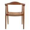 ARMCHAIR TEAK WOOD AND SYNTHETIC ROPE SEAT NATURAL COLOR  59.5x56x76.5 cm.