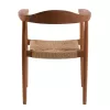 ARMCHAIR TEAK WOOD AND SYNTHETIC ROPE SEAT NATURAL COLOR  59.5x56x76.5 cm.