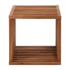 SIDE TABLE CUBE 1-PIECE MADE OF TEAK WOOD  40x40,5x40,5H cm.