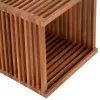 SIDE TABLE CUBE 1-PIECE MADE OF TEAK WOOD  40x40,5x40,5H cm.